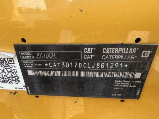 2018 Caterpillar 301.7DCR - Stock #3254 - Image 11