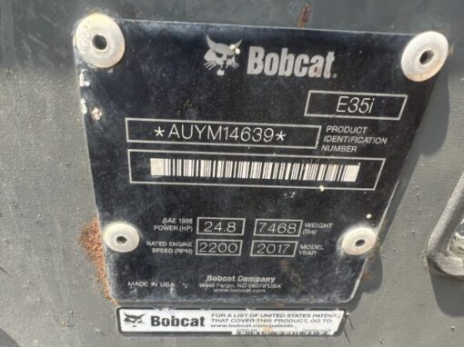 2017 Bobcat E35i - Stock #3309 - Image 8