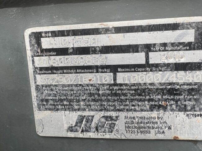 2010 JLG G10-55A- Stock #3332 - Image 8