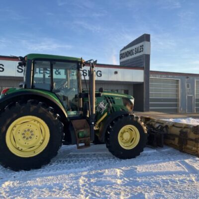 2014 John Deere 6115M With HLA Snow Wing- Stock #3340