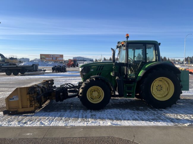 2014 John Deere 6115M With HLA Snow Wing- Stock #3340 - Image 2