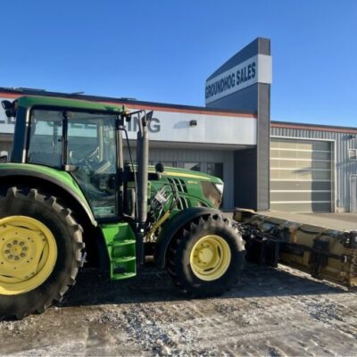 2014 John Deere 6115M With HLA Snow Wing- Stock #3340